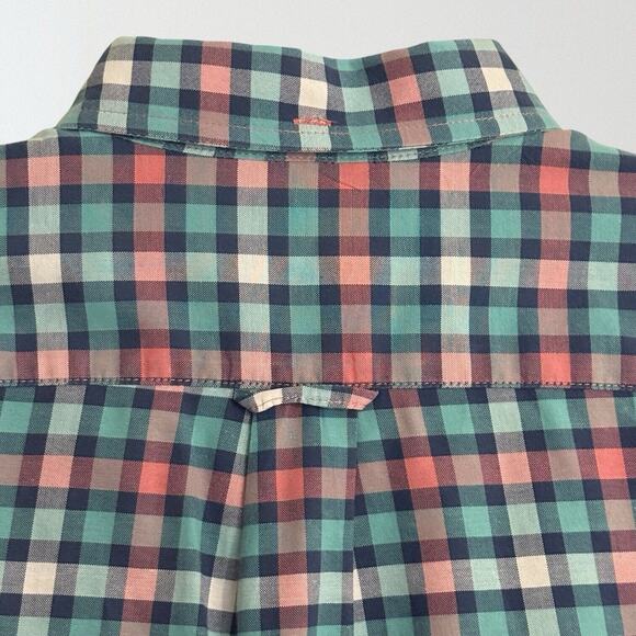 Izod Saltwater Shirt Relaxed Classic Sz XL Mens Plaid Button Down w Long Sleeve - Picture 3 of 7